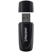 Флеш-диск 32 GB SMARTBUY Scout USB 2.0, черный, SB032GB2SCK (513766)
