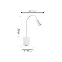 1958-1W Светодиодный спот Favourite Murum
