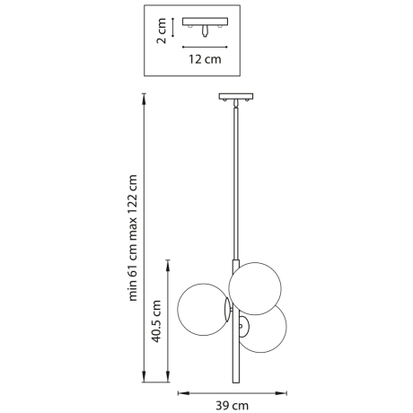 815031 Подвесной светильник Lightstar с поддержкой Алисы, Croco (SD1508/3) 