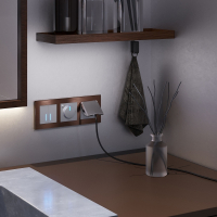 Терморегулятор электромеханический для теплого пола (серебряный) Werkel W1151106