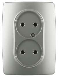 Розетка ЭРА 12 2x2P 16A 250V 12-2107-15 Б0031247