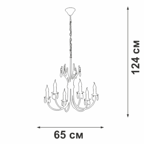 Подвесная люстра Vitaluce V1864-8/6 