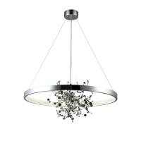 Подвесная люстра Crystal Lux GARDEN SPLED+4 D800 CHROME