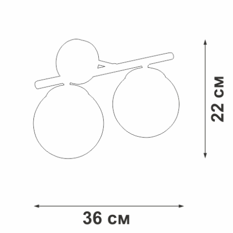 Настенный светильник Vitaluce V2941-1/2A 