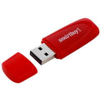 Флеш-диск 8 GB SMARTBUY Scout USB 2.0, красный, SB008GB2SCR (513760)