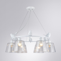 Подвесная люстра с лампочками Arte lamp A4289LM-6WH+Lamps