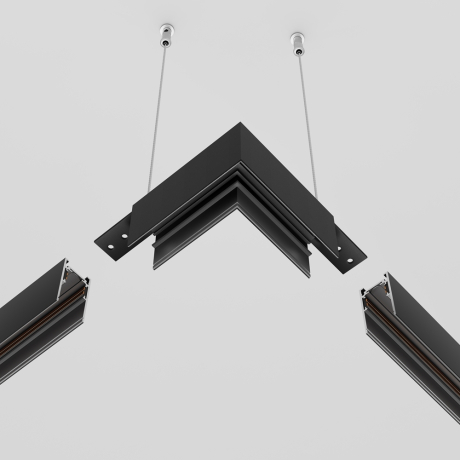 Соединитель угловой L-образный для треков Maytoni Technical Accessories for Exility TRA034HCL-41B 