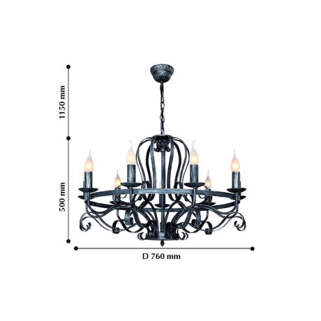 Подвесная люстра F-promo Palermo 2162-9P 