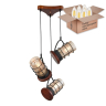 Подвесной светильник с лампочками Velante 561-706-03+Lamps E27 Свеча 
