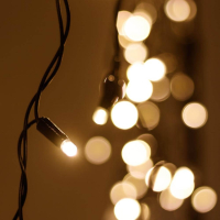 2,4*0,6м. Уличная гирлянда бахрома Ardecoled 230V ARD-Edge-Classic-2400X600-Black-88Led-Flash Warm (26014)