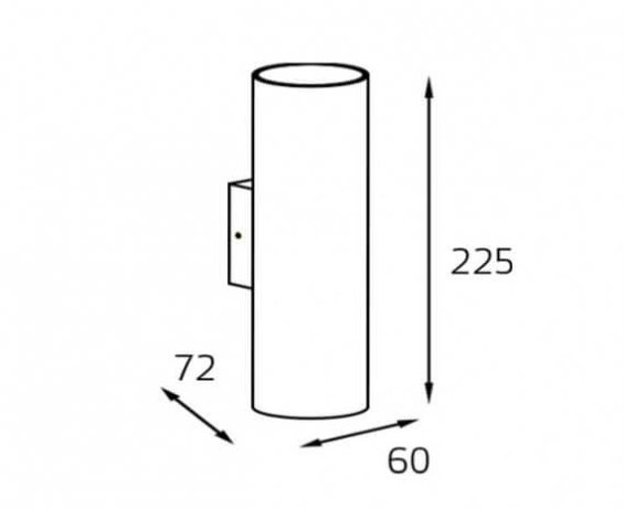 Настенный светильник Italline Danny W2 black 