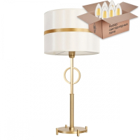 Настольный светильник с лампочкой Favourite Mateo 2634-1T+Lamps E14 Свеча