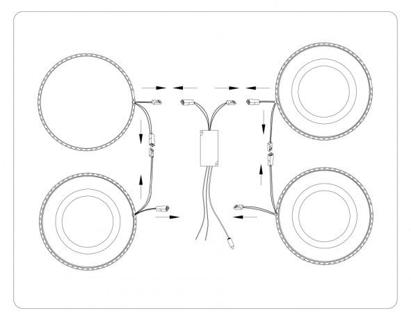 Потолочный светодиодный светильник с пультом Ambrella light ACRYLICA OriginalFA8866 