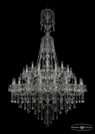 1415/20+10+5/400/XL-185/2d/Ni Подвесная люстра Bohemia Ivele Crystal 