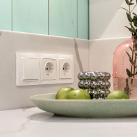 Выключатель  двухклавишный (белый) Werkel W1120001