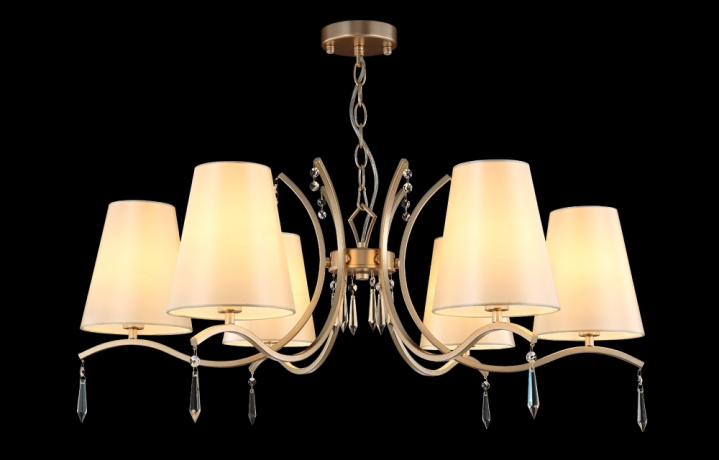 Подвесная люстра Crystal Lux RENATA RENATA SP6 GOLD 