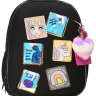 Нарушена упаковка! <712395> Рюкзак Schoolformat ERGONOMIC LIGHT КОМИКС АНИМЕ 21 л черн. 38х29х19 жестк. каркас 2 отд. молния держатель для карточек брелок кармашки РЮКЖКМБ-КА (247696)