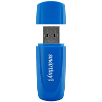 Флеш-диск 16 GB SMARTBUY Scout USB 2.0, синий, SB016GB2SCB (513763)