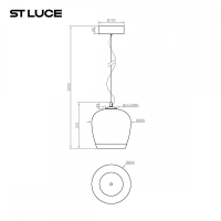 Подвесной светодиодный светильник ST Luce Ripple SL6014.413.01