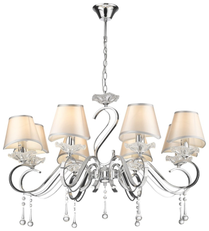 Подвесная люстра в гостиную с 8 LED лампами. Комплект от Lustrof №372322-709252 