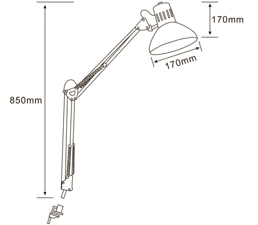 Настольная лампа офисная Arte Lamp Senior A6068LT-1SS 