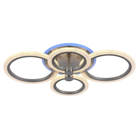 Светодиодная диммируемая люстра с ПДУ Profit Light 8076/4 NKL 