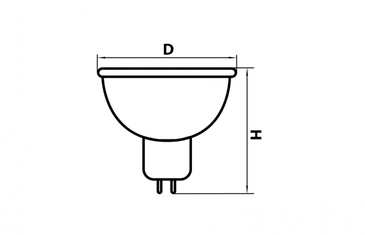 Светодиодная лампа G5.3 6.5W 4000K (белый) MR16 LED Lightstar 940214 