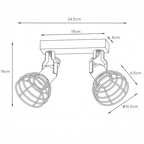 Спот Lucide Paulien 08927/02/66 