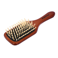 Нарушена упаковка! <296971> Расческа деревянная, массажная, 20х6х3,5 см, ''прямоугольник'', с деревянными зубчиками ''VORTEX'' 51007