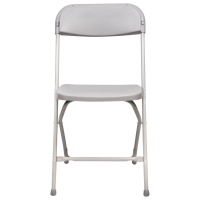 Нарушена упаковка!  <218474> Стул складной для дома и офиса BRABIX "Golf CF-002", серый каркас, пластик серый, 531564 (531564)