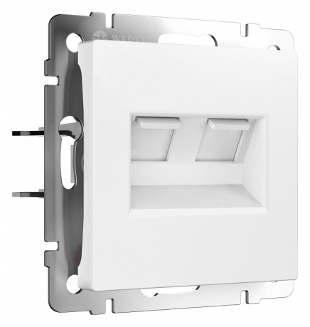 Розетка Ethernet RJ-45 без рамки Werkel белый матовый W1181161 