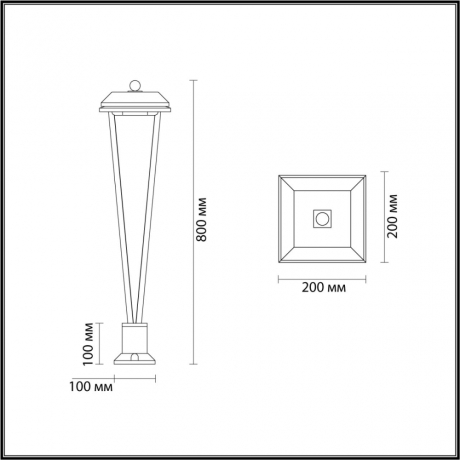 Уличный светильник Odeon Light Bearitz Nature 6655/12GL3