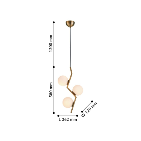 Витринный образец!  <176679> 2330-3P Подвесная люстра Favourite Beliebt