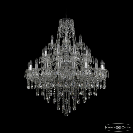 Люстра подвесная Bohemia Ivele Crystal 1415/20+10+5/300/3d Ni 