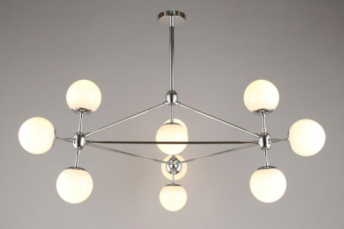 Люстра на штанге со светодиодными лампочками E27, комплект от Lustrof. №294730-657135 