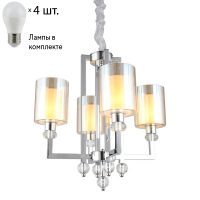 Люстра подвесная с лампочками Omnilux OML-79903-04+Lamps