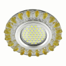 Встраиваемый светильник с LED подсветкой Fametto Luciole DLS-L148 Gu5.3 Glassy/Gold (UL-00003900) 