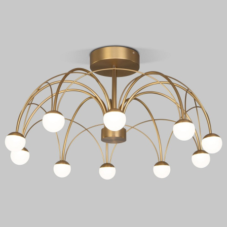 Люстра на штанге Eurosvet Ragno 90031/10 LED золото 