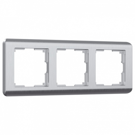 Рамка на 3 поста Werkel Stream (серебряный) W0032106