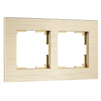 Рамка на 2 поста Werkel AluMax шампань W0023511