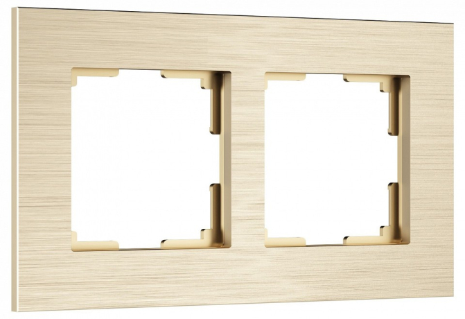 Рамка на 2 поста Werkel AluMax шампань W0023511 