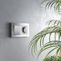 Перекрестный переключатель двухклавишный (серебряный) Werkel W1123008