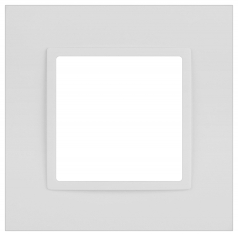 Рамка для розеток и выключателей ЭРА Elegance 14-5011-01М Classic, на 1 пост, белый матовый (Б0065822) 