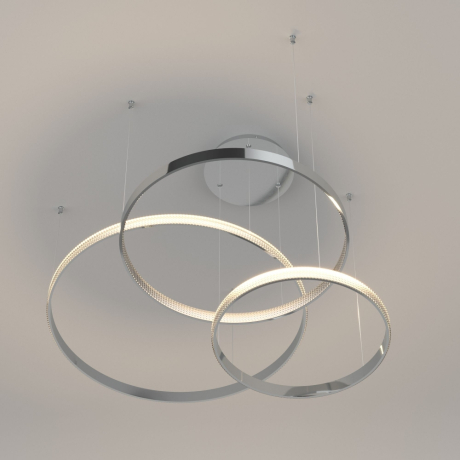 Подвесная светодиодная люстра Eurosvet Posh с пультом управления 90175/3 хром 100W a045414 