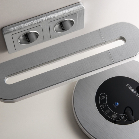 Рамка на 2 поста (серебряный) Werkel W0022106