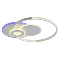 Нарушена упаковка!  <333946> Светодиодная диммируемая люстра с ПДУ Profit Light 8291 WHT 96W+8W RGB