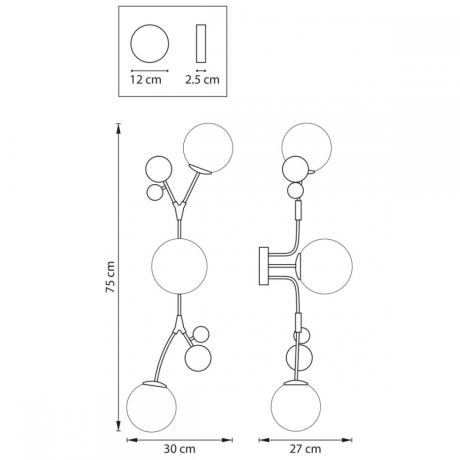 Бра в комплекте с Led лампами Lightstar 815537+Lamps 