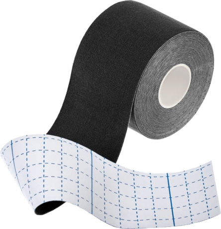 Нарушена упаковка! <681043> Кинезио тейп 5 м*5 см, черная Bradex SF 0190