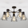 70107/5 черный черный Потолочная люстра Eurosvet Trappola a044747 