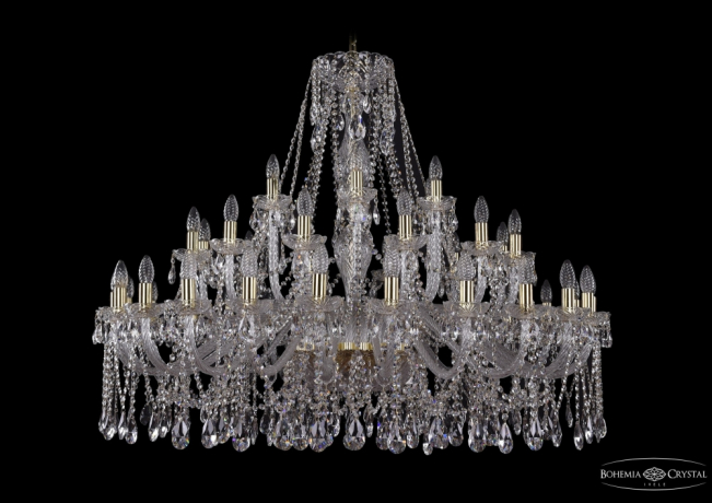 1413/24+12+6/460/G Подвесная люстра Bohemia Ivele Crystal 